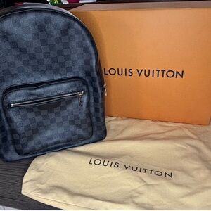 Louis Vuitton Josh Backpack Damier Graphite Full Set Authenticated Excellent